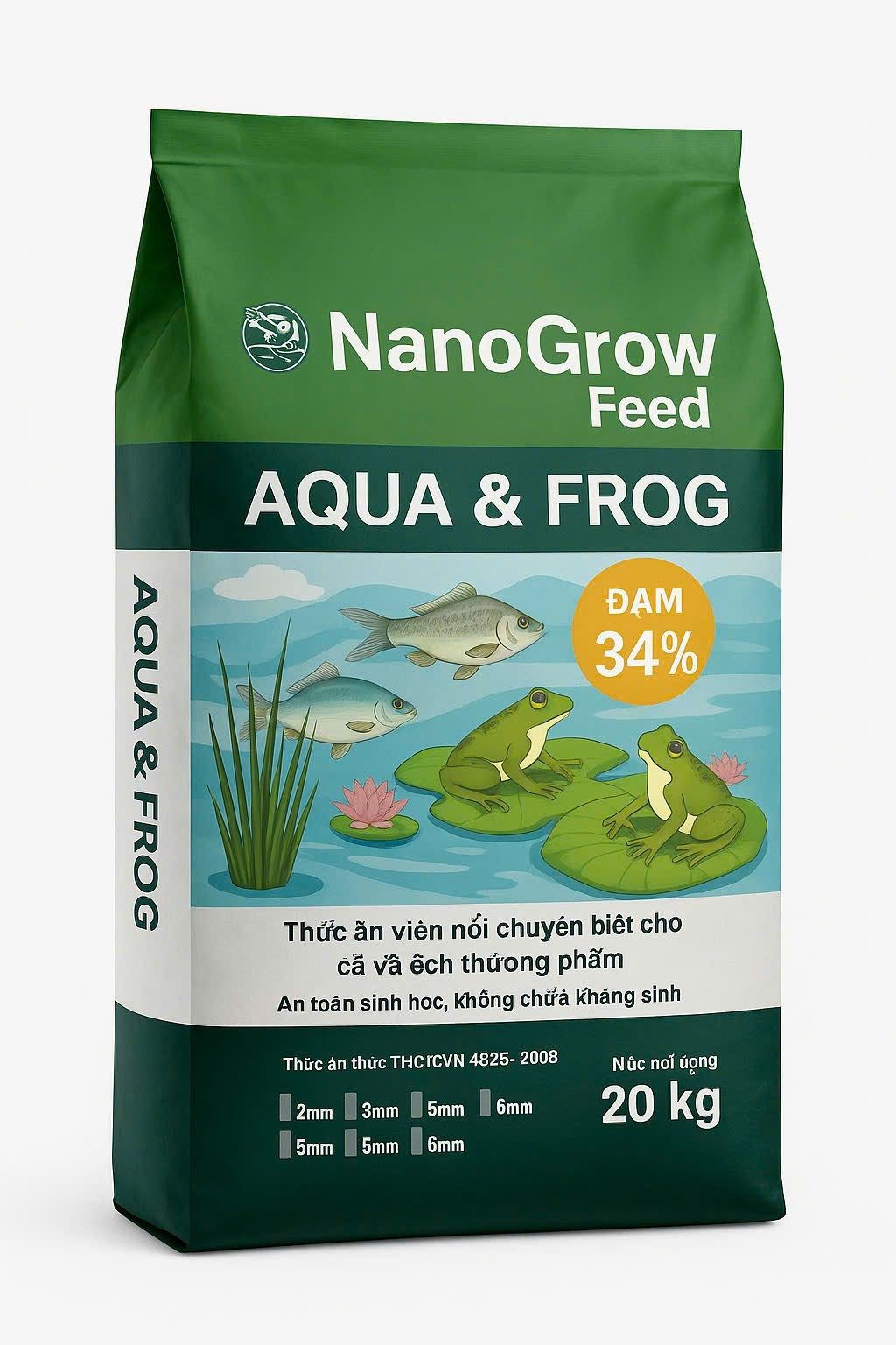 Thức ăn cá thịt và ếch Nanogrow