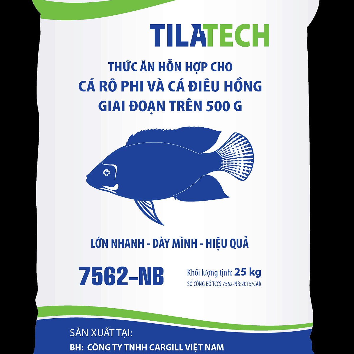1Kg cám lẻ Cargill 7562NB viên nổi 6mm 28% đạm