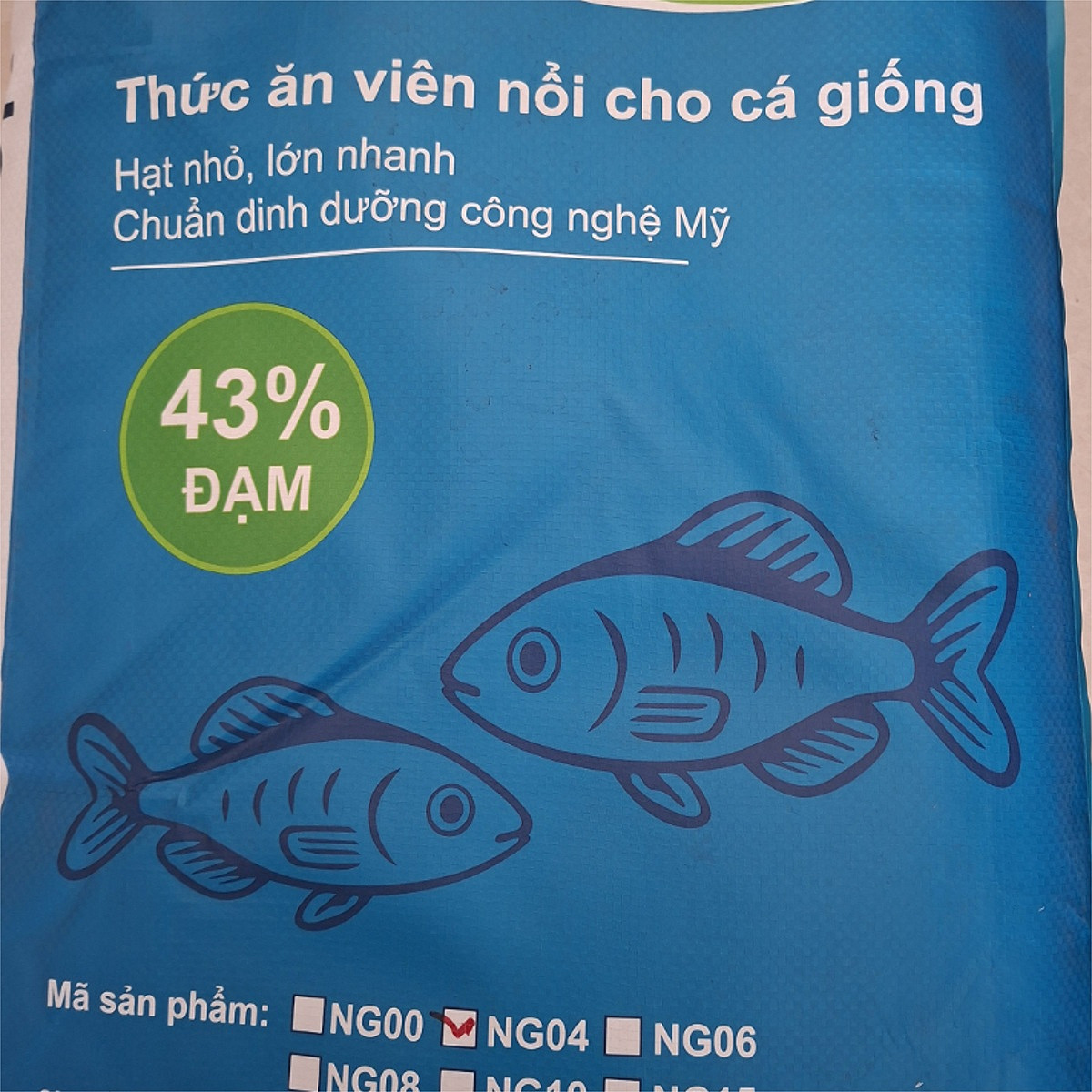 Nanogrow feed 43%  mãnh chìm