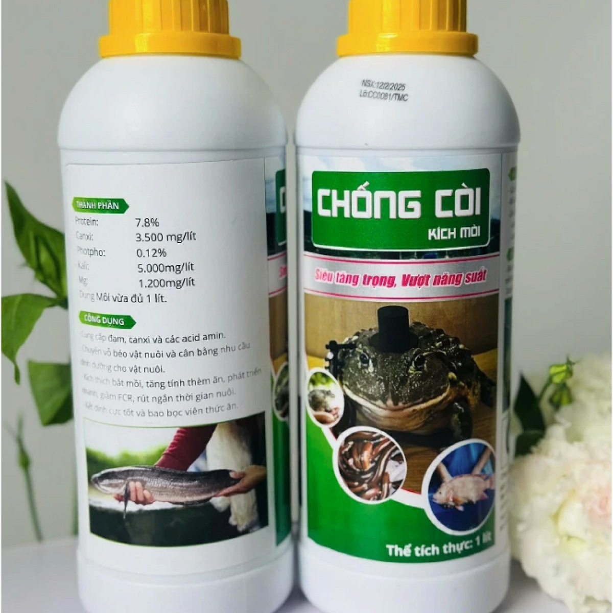 Thùng 20 lít chống còi dung dịch đạm sâu canxi (20 chai)